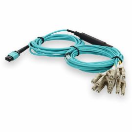 ADDON 3M MPO/UPC TO 6XLC DUPLEX (12XLC)/UPC AQUA OM4 ARMORED OFNP (PLENUM-RATED)