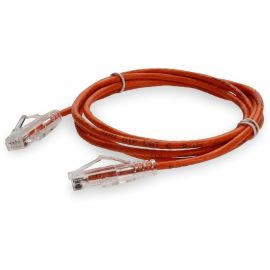 ADDON 10FT ORANGE CAT6 SLIM UTP PVC NON-BOOTED COPPER PATCH CABLE