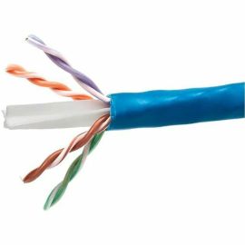 MONOPRICE CAT6 CMP BULK CABLE - (UL) 1000FT_ BLUE_ UTP_ SOLID_ 23AWG_ 550MHZ_ PU
