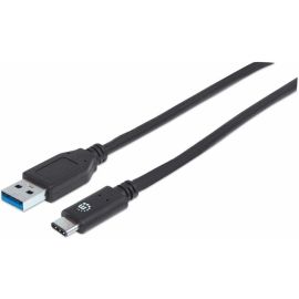 20 INCH, BLACK, USB TYPE-C MALE TO TYPE-A MALE. CONNECTS A USB 3.0 OR 2.0 TYPE-A