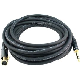 XLR F TO 1/4INCH TRS M 16AWG CABLE 25FT