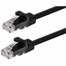 MONOPRICE CAT6 6IN BLACK 12-PK PATCH CABLE_ UTP_ 24AWG_ 550MHZ_ PURE BARE COPPER
