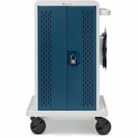 36UNIT CHROMEBOOK CHARGING CART LOCKING DOORS 90DEG OUTLET