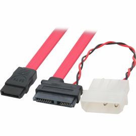 6INCH SATA POWER AND DATA CABLE, RED COLOR