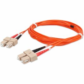 ADDON 2M SC (MALE) TO SC (MALE) ORANGE OM2 DUPLEX FIBER OFNR (RISER-RATED) PATCH