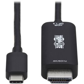 Tripp Lite by Eaton USB-C to HDMI Active Adapter Cable (M/M) 4K 60 Hz HDR HDCP 2.2 DP 1.4 Alt Mode Black 6 ft. (1.8 m)