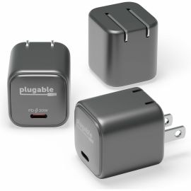 3PK PLUGABLE GAN USB C CHARGER BLOCK 30W PORTABLE CHARGER