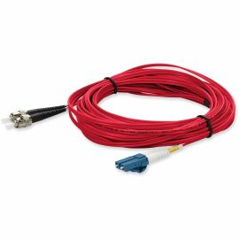 10M ST/LC M/M RED OS2 DUPLEX OFNR-RISER FIBER PATCH CABLE