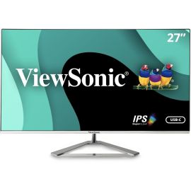 ViewSonic VX2776-4K-MHDU 27 Inch 4K IPS Monitor with Ultra HD Resolution, 65W USB C, HDR10 Content Support, Thin Bezels, HDMI and DisplayPort