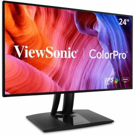 ViewSonic VP2468a 24-Inch Premium IPS 1080p Monitor with Advanced Ergonomics, ColorPro 100% sRGB Rec 709, 14-bit 3D LUT, Eye Care, 65W USB C, RJ45, HDMI, DP Daisy Chain for Home and Office