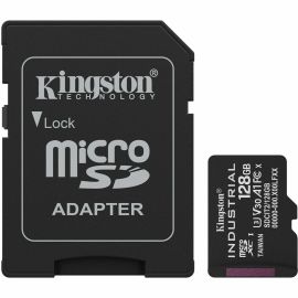 128GB MICROSDXC INDUSTRIAL C10 A1 PSLC CARD + SD ADAPTER