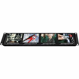 QUAD 4.5 2RU HIGH RESOLUTION LCD RACK MOUNT MONITOR
