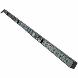 Eaton Tripp Lite Series 12.6kW 200-240V 3-Phase IsoBreaker Managed PDU - Gigabit, 36 Outlets, IEC-309 60A Blue (3P+E) Input, LCD, 10 ft. (3 m) Cord, 0U, 70 in. (1.8 m) Height, TAA