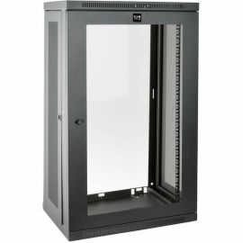 Tripp Lite by Eaton SmartRack 21U Low-Profile Switch-Depth Wall-Mount Half-Height Rack Enclosure Clear Acrylic Window