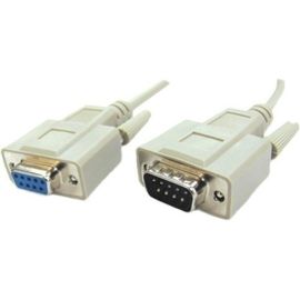 DB9 STRAIGHT THROUGH MALE TO FEMALE SERIAL CABLE - 3FT DB9 EXTENSION CABLE - BEI