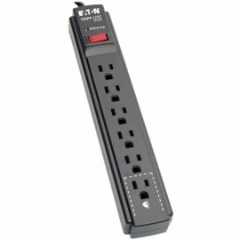 Tripp Lite by Eaton Protect It! 6-Outlet Surge Protector 15 ft. Cord 790 Joules Black Housing