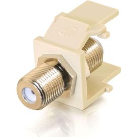 SNAP-IN F-TYPE F/F KEYSTONE INSERT MODULE - IVORY