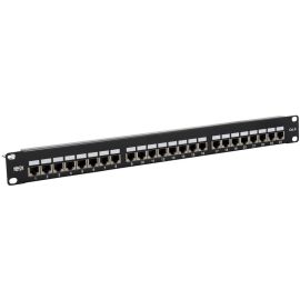 Tripp Lite by Eaton Cat5e/Cat6 24-Port Patch Panel - Shielded Krone IDC 568B RJ45 Ethernet 1U TAA