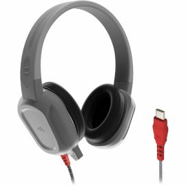 EDGE RUGGED HEADPHONES W/ MIC USB-C CHEW-PROOF CORD USB-C CONNECT