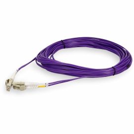 LC M/M PATCH CBL 5M PURPLE OM4 RISER FIBER