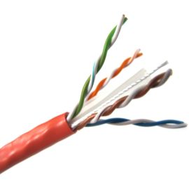 1000FT ORANGE CAT6 SOLID CABLE UTP CMR