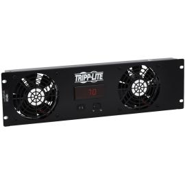 Tripp Lite by Eaton 3U Digital Temperature Sensor with 2 12VDC High-Performance Fans Blanking Panel LCD