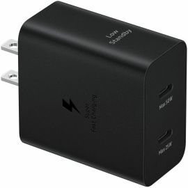 SAMSUNG 50W DUO POWER ADAPTER WALL CHARGER 2 PORTS CABLE