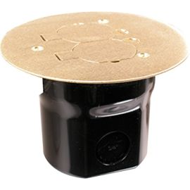 FLOOR BOX W/895 BRASS COV