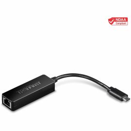TRENDnet USB Type-C to Gigabit Ethernet LAN Wired Network Adapter for Windows  Compatible with Windows 10; and Mac OS X 10.6 and Above; Energy Saving; 5 inch length; TUC-ETG