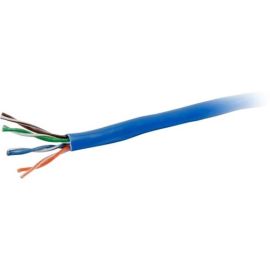 C2G 1000ft Cat6 Bulk Unshielded (UTP) Ethernet Cable with Solid Conductors - Plenum CMP Rated - Blue