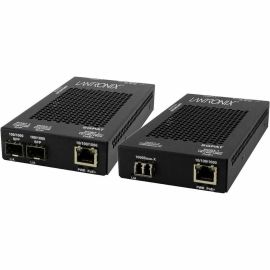 10/100/1000 POE+ RJ-45 TO OPEN DUAL SPEED SFP PORT MEDIA CONVERTER