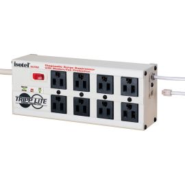 Tripp Lite by Eaton Isobar Surge Protector Metal RJ11 8 Outlet 12' Cord 3840 Joules