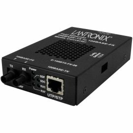 100BASE-TX RJ-45 TO 100BASE-FX, MM ST, W/ -UK POWER SUPPLY