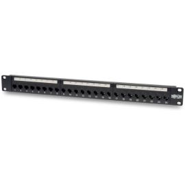 Tripp Lite by Eaton 24-Port 1U Rack-Mount Cat6/Cat5 Feedthrough Patch Panel RJ45 Ethernet TAA
