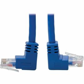 Tripp Lite by Eaton Up/Down-Angle Cat6 Gigabit Molded UTP Ethernet Cable (RJ45 Up-Angle M to RJ45 Down-Angle M) Blue 5 ft. (1.52 m)