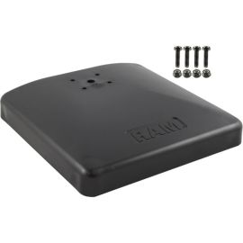 RAM 9IN X 9IN WEIGHTED PLASTIC BASE W/ 4 HOLES