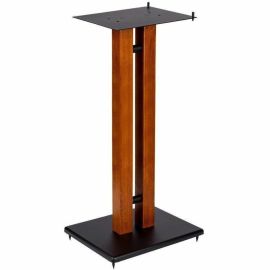 MONOLITH BY MONOPRICE 32IN CHERRY WOOD SPEAKER STAND WITH ADJUSTABLE TOP PLATE