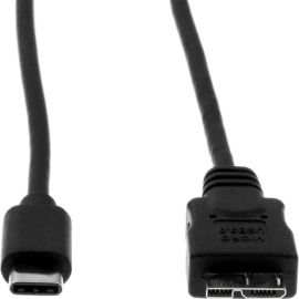 Rocstor Premium USB-C to Micro-B Cable 3ft (1m) - M/M - USB 3.0 - USB Type-C to Micro-USB Cable - USB for External Hard Drive, Tablet, Notebook - 3 ft - 1 Pack - 1 x Type C Male USB - 1 x Type B Male Micro USB - Nickel Plated - Sh