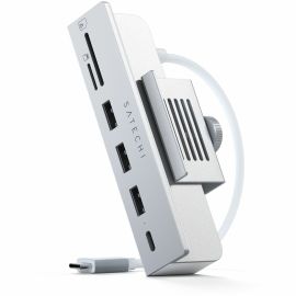 SATECHI USB-C CLAMP HUB USB-C DATA PORT, USB-A 3.0 DATA, MICRO/SD CARD READER  C