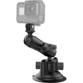 RAM TWIST LOCK SUCTION CUP MOUNT WITH CUSTOM GOPRO HERO ADAPTER