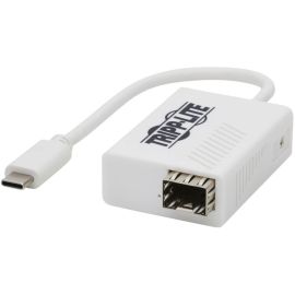 Tripp Lite by Eaton USB-C 3.2 Gen 1 to Fiber Optic Gigabit Ethernet Adapter Open SFP Port for Singlemode/Multimode 1310 nm LC