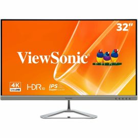 ViewSonic VX3276-4K-MHD 32 Inch 4K UHD Monitor with Ultra-Thin Bezels, HDR10 HDMI and DisplayPort for Home and Office