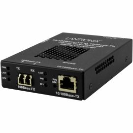 10/100BASE-TX RJ45 POE TO 100BASE-FX, MM LC, 2 KM WITH -UK POWER SUPPLY
