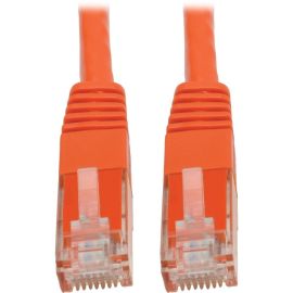 Eaton Tripp Lite Series Cat6 Gigabit Molded (UTP) Ethernet Cable (RJ45 M/M), PoE, Orange, 100 ft. (30.5 m)