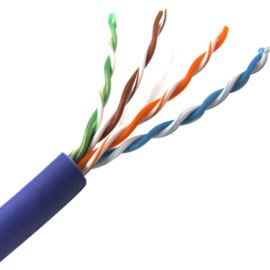 1000FT PURPLE CAT5E STRANDED UTP CABLE