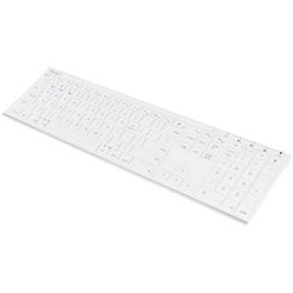 MACALLY WIRELESS BLUETOOTH KEYBOARD FOR MAC OR WINDOWS PC - WHITE