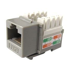 CAT6 110 TYPE KEYSTONE JACK GREY