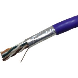 1000FT PURPLE CAT6 550MHZ SOLID FTP CABL