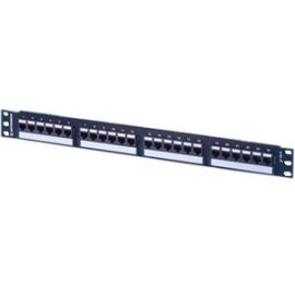 24PORTCAT6 TECHCHOICEFLAT 1RU PANEL