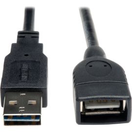 Eaton Tripp Lite Series Universal Reversible USB 2.0 Extension Cable (Reversible A to A M/F), 1 ft. (0.31 m)